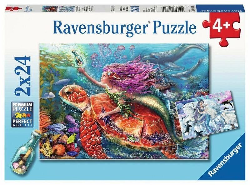 Puzzle: (2 x 24 pc) Mermaid Adventures