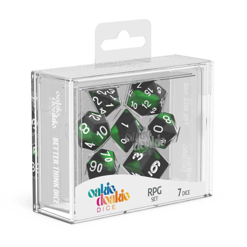 Dice: Oakie Doakie Dice RPG Set Glow in the Dark - Biohazard (7)